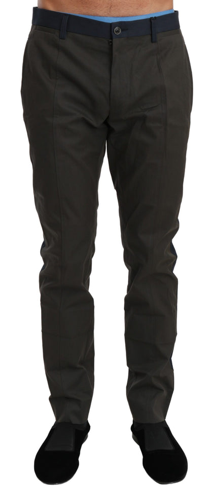 Pantaloni casual a righe eleganti slim fit Dolce &amp; Gabbana