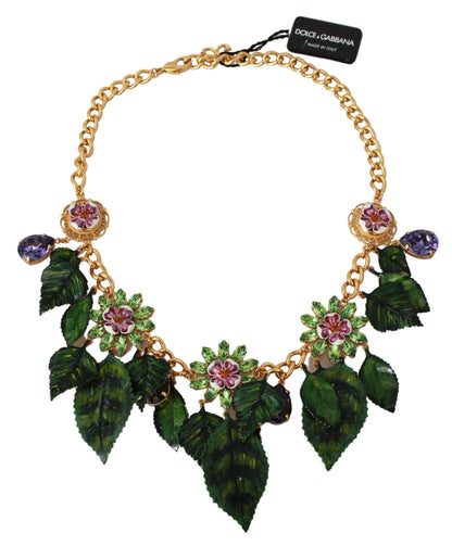 Dolce &amp; Gabbana Elegante collana con ciondolo floreale siciliano