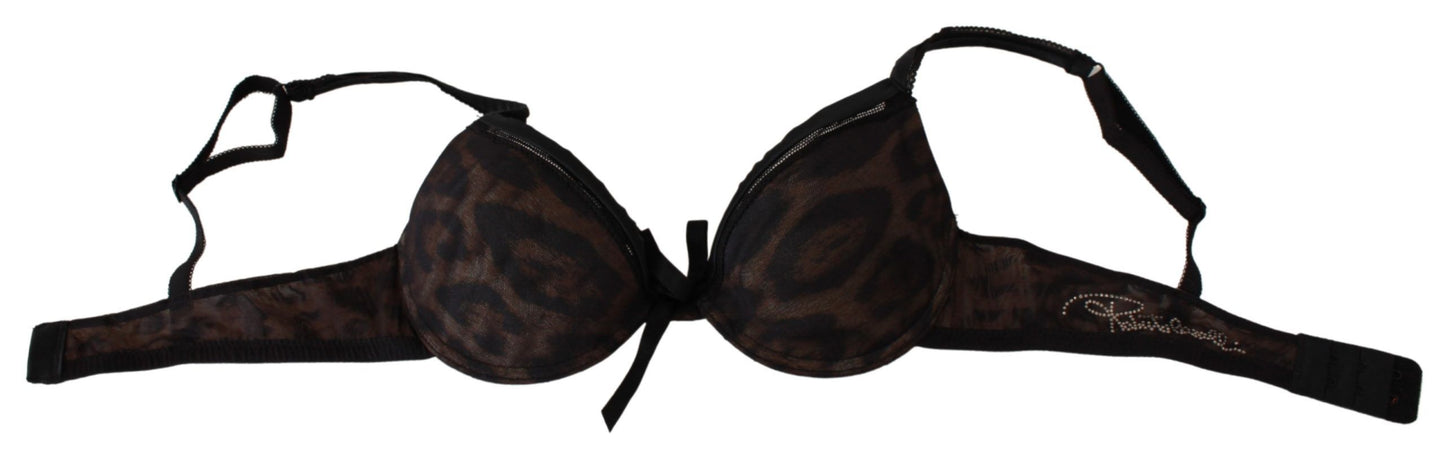 Reggiseno push-up leopardato sensuale di Roberto Cavalli