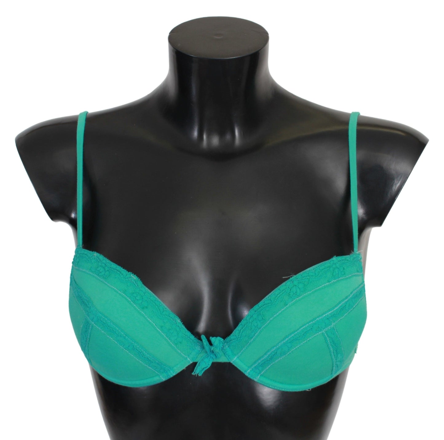 Ermanno Scervino Lussuoso reggiseno push up in cotone verde