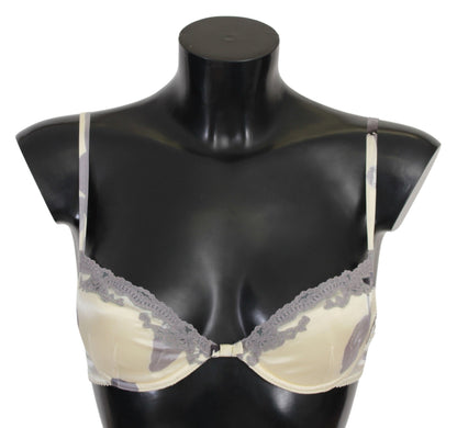 Ermanno Scervino Reggiseno push-up in misto seta nei colori Beige e Grigio