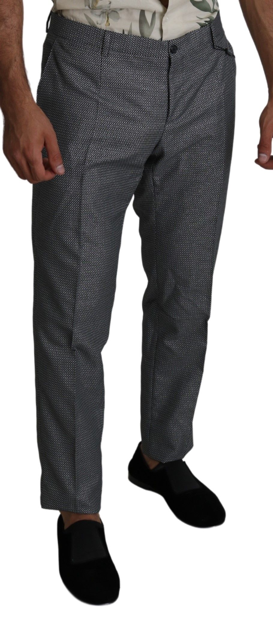 Pantaloni eleganti slim fit grigi di Dolce &amp; Gabbana