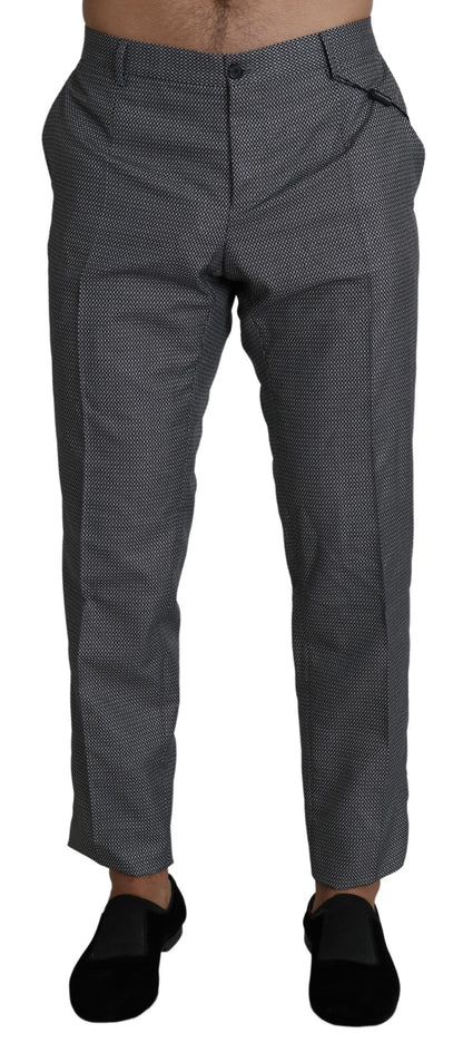 Pantaloni eleganti slim fit grigi di Dolce &amp; Gabbana