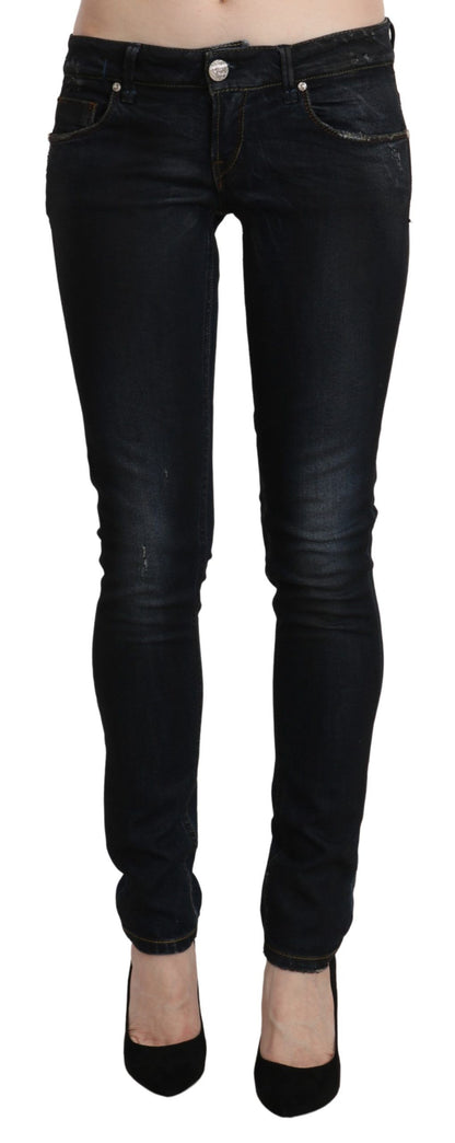 Jeans skinny lavati neri eleganti Acht