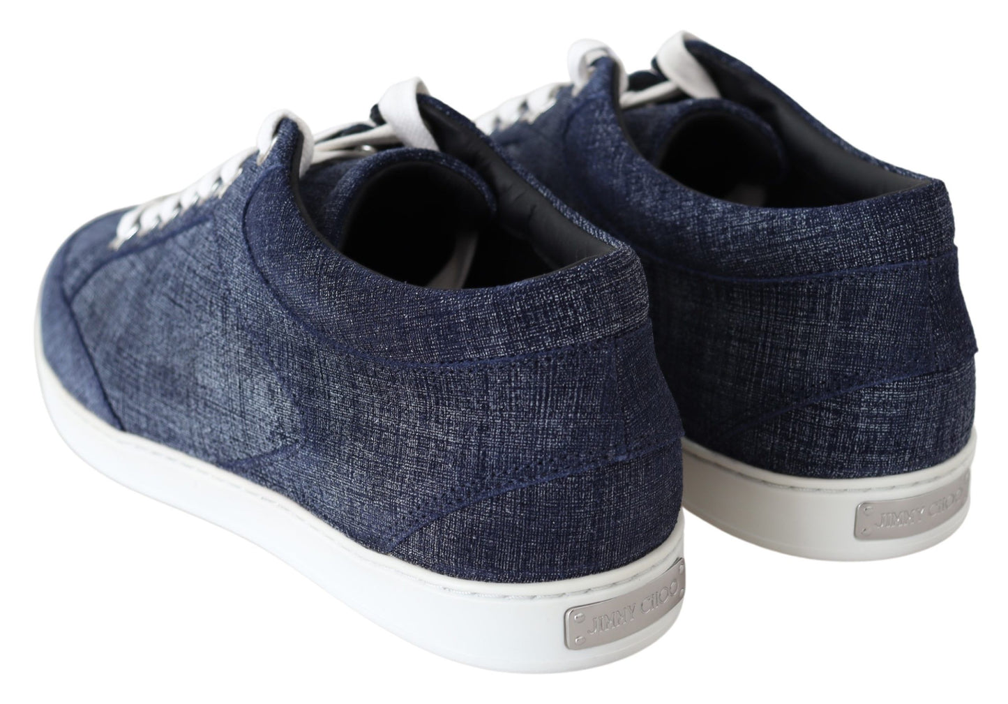 Jimmy Choo Chic Slip-On Scarpe da ginnastica in pelle scamosciata di denim blu