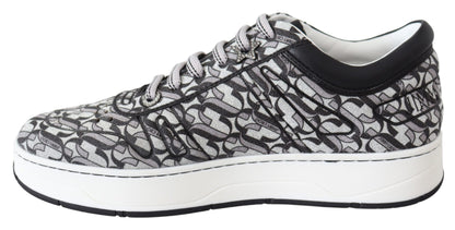 Sneakers slip-on scintillanti Jimmy Choo - Argento e nero