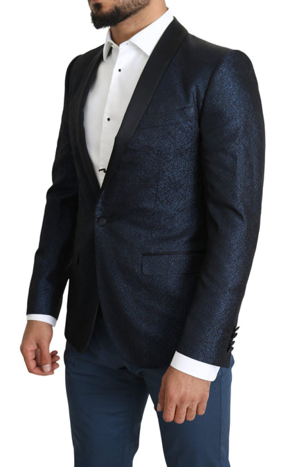 Dolce &amp; Gabbana Blazer elegante slim fit blu Martini