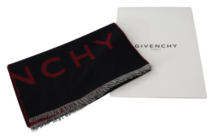 Элегантный шарф унисекс из шерстяного и шелкового полотна от Givenchy