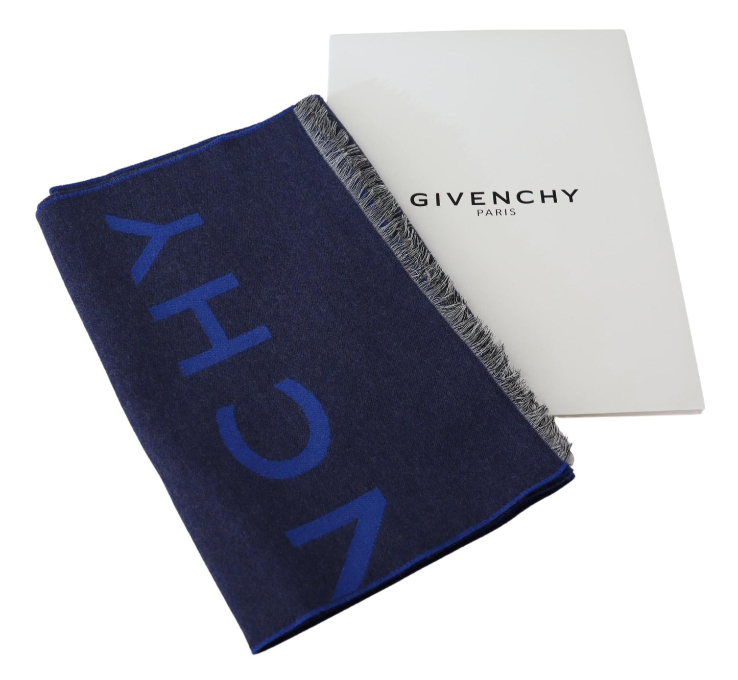 Элегантный шарф унисекс из шерстяного и шелкового полотна от Givenchy