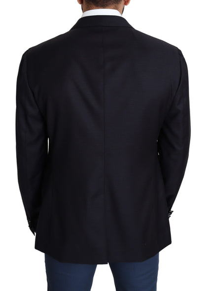 Dolce &amp; Gabbana Blazer da Uomo Elegante in Lana Vergine Nera