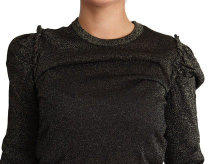 Dolce &amp; Gabbana Maglione Cropped Elegante con Dettaglio Logo