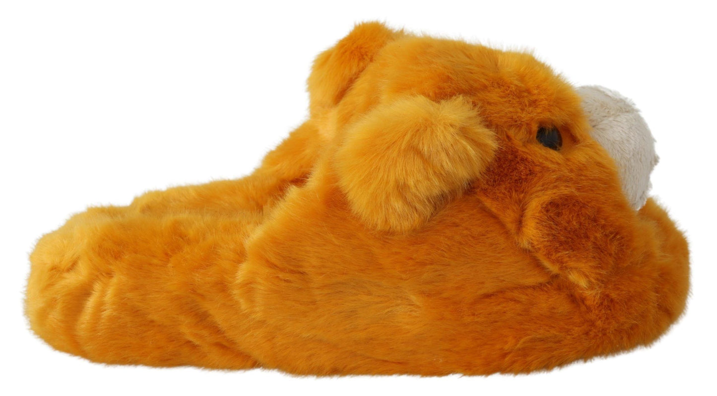 Pantofole Leone Giallo Sole Dolce &amp; Gabbana