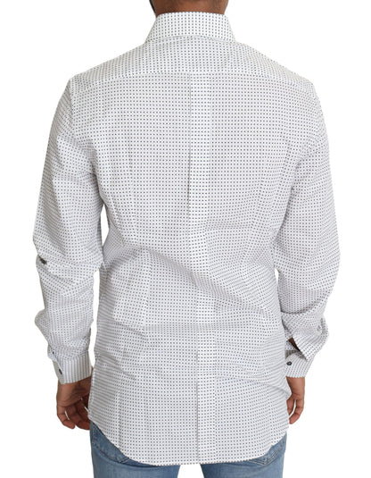 Camicia elegante a pois slim fit Dolce &amp; Gabbana