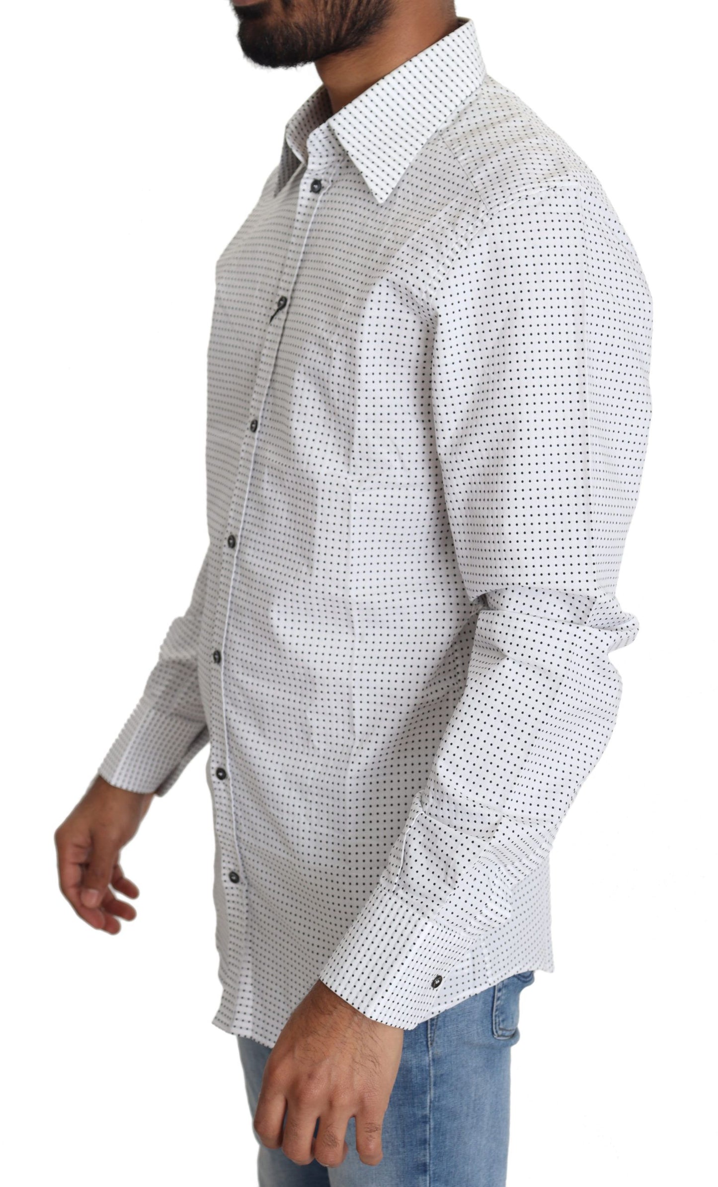 Camicia elegante a pois slim fit Dolce &amp; Gabbana