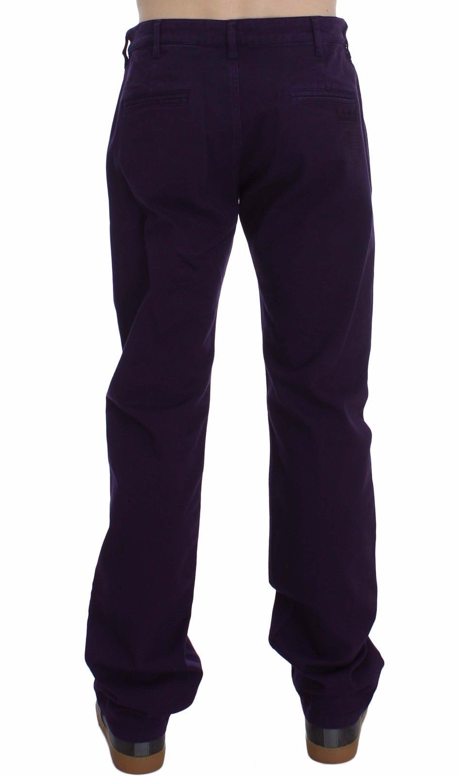 Chino slim GF Ferre in cotone elasticizzato viola