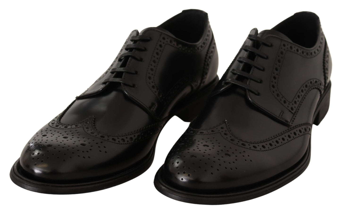 Dolce &amp; Gabbana eleganti scarpe derby oxford con punta alare