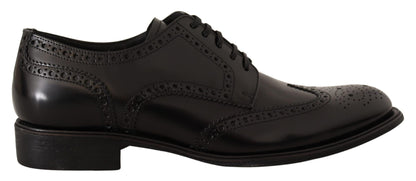 Dolce &amp; Gabbana eleganti scarpe derby oxford con punta alare