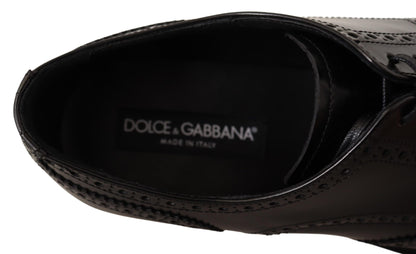 Dolce &amp; Gabbana eleganti scarpe derby oxford con punta alare