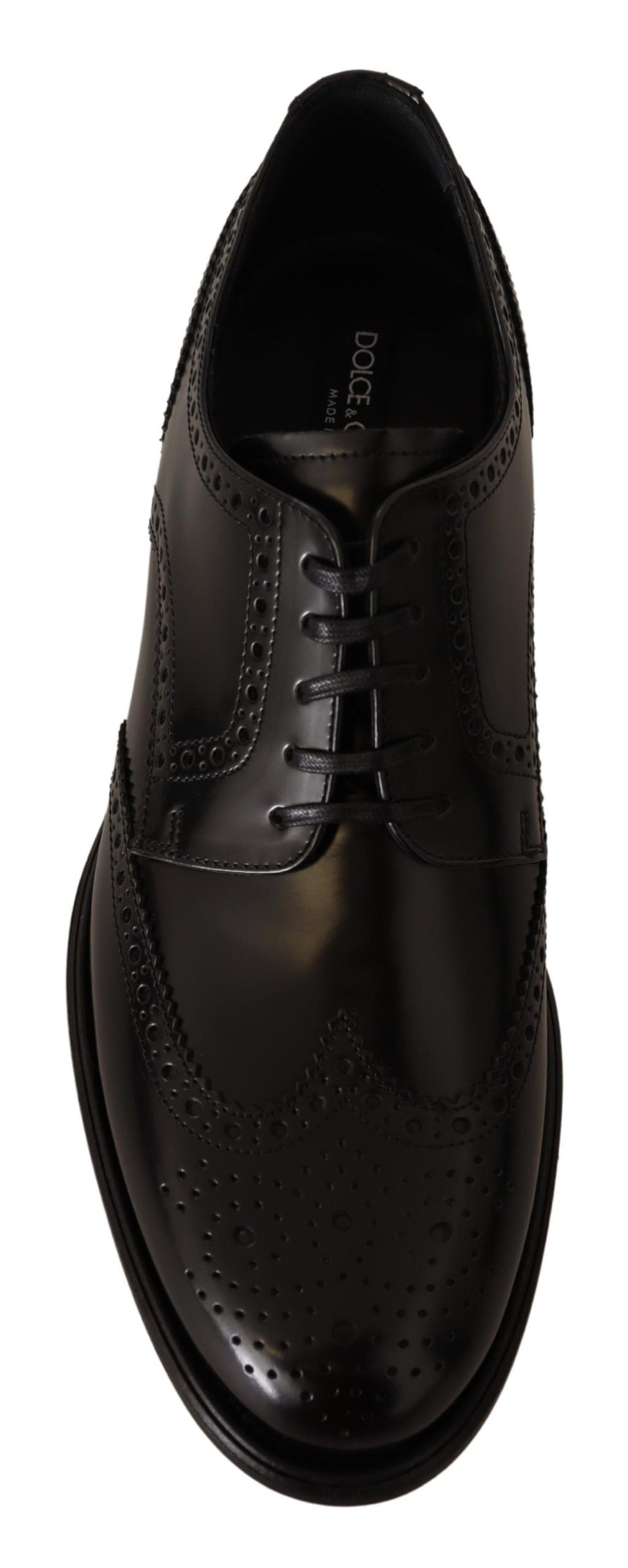 Dolce &amp; Gabbana eleganti scarpe derby oxford con punta alare