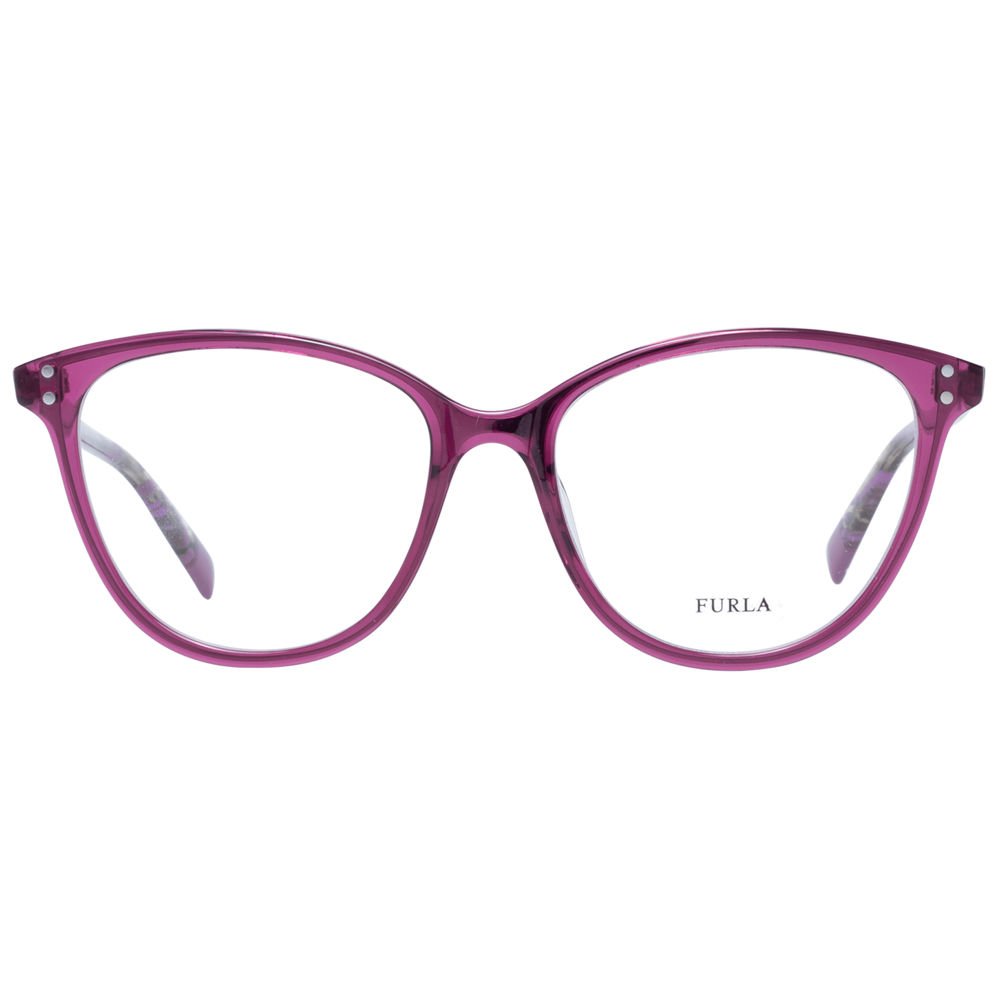 Occhiali da vista Furla eleganti Cat Eye viola da donna