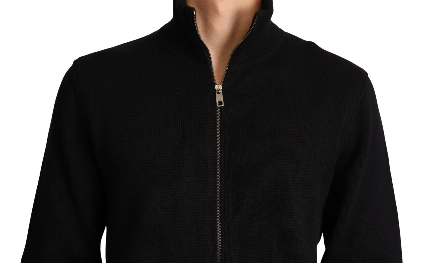 Dolce &amp; Gabbana Elegante Maglione Collo Alto in Misto Cashmere