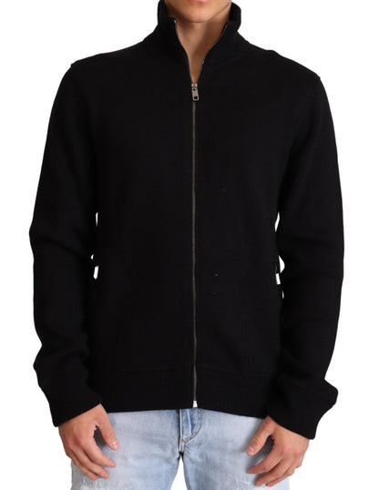 Dolce &amp; Gabbana Elegante Maglione Collo Alto in Misto Cashmere