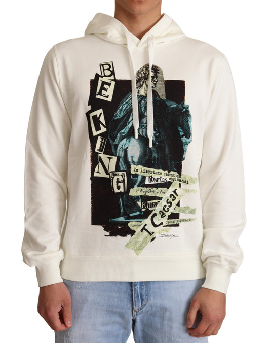 Maglione pullover con cappuccio con motivo Regal King di Dolce &amp; Gabbana