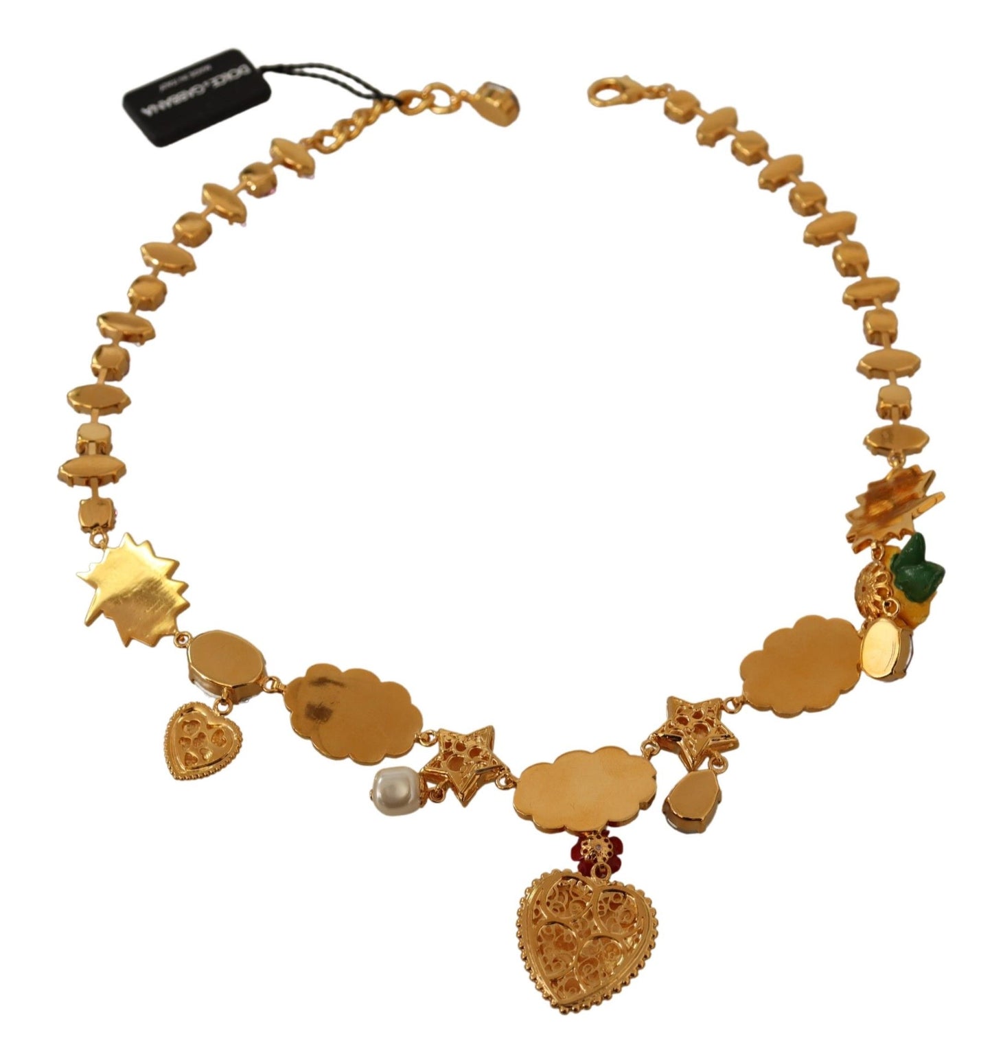 Collana Charm Dolce &amp; Gabbana con elementi dipinti a mano