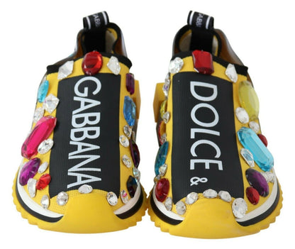 Dolce &amp; Gabbana Sneakers Sorrento gialle decorate