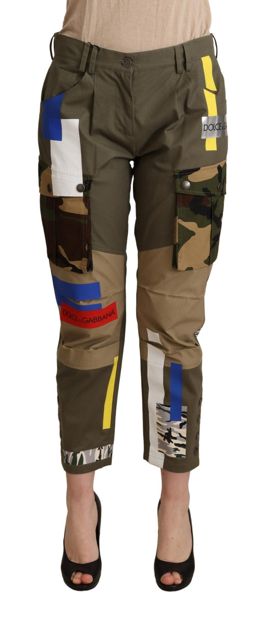 Pantaloni cargo con toppe multicolori Chic Dolce &amp; Gabbana