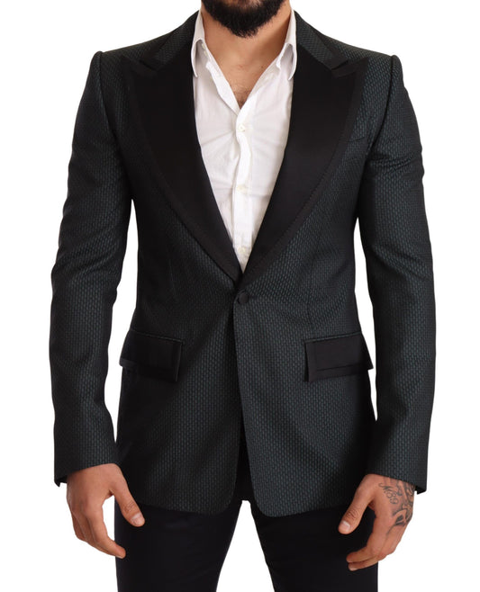 Giacca blazer slim fit Dolce &amp; Gabbana con fantasia elegante