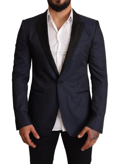 Dolce &amp; Gabbana Blazer Martini slim fit blu elegante