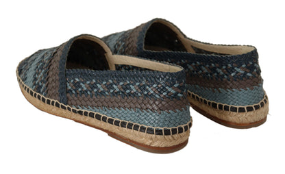 Dolce & Gabbana Elegant Woven Leather Espadrilles