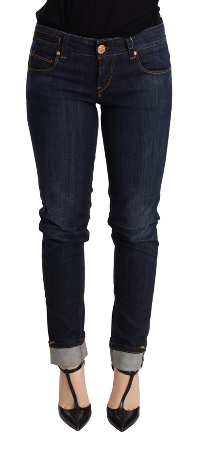 Jeans aderenti blu scuro Acht Chic