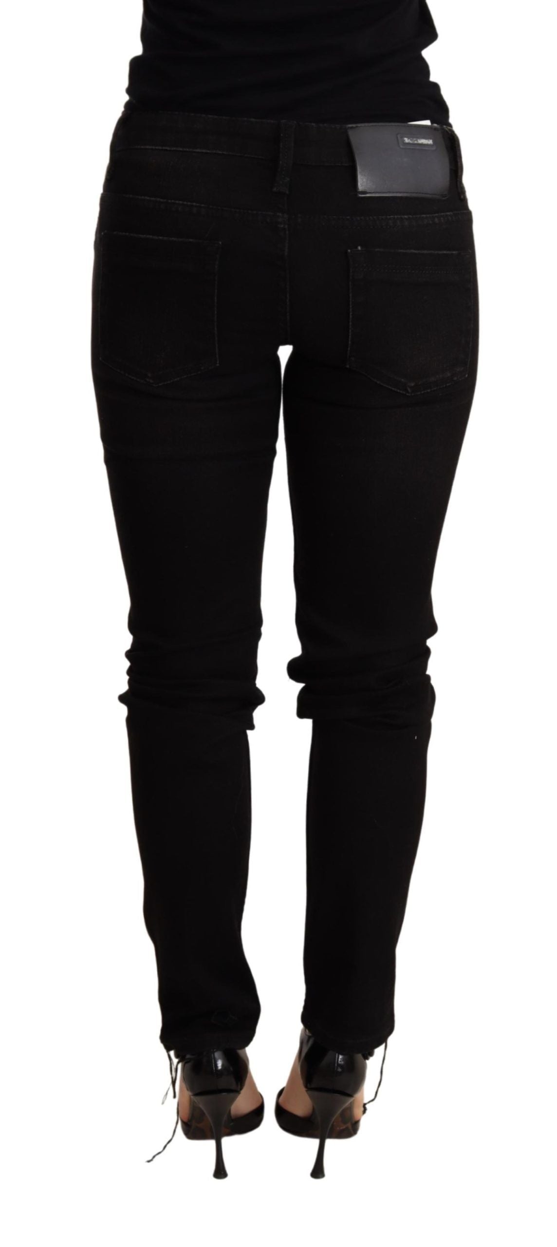 Acht Elegante denim nero slim fit