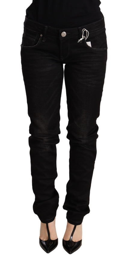 Jeans skinny Acht eleganti lavati neri