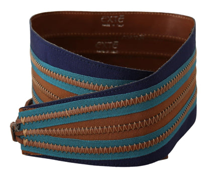 Exte Elegante cintura in pelle multicolor