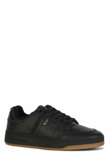 Saint Laurent Eleganti sneakers basse in pelle nere