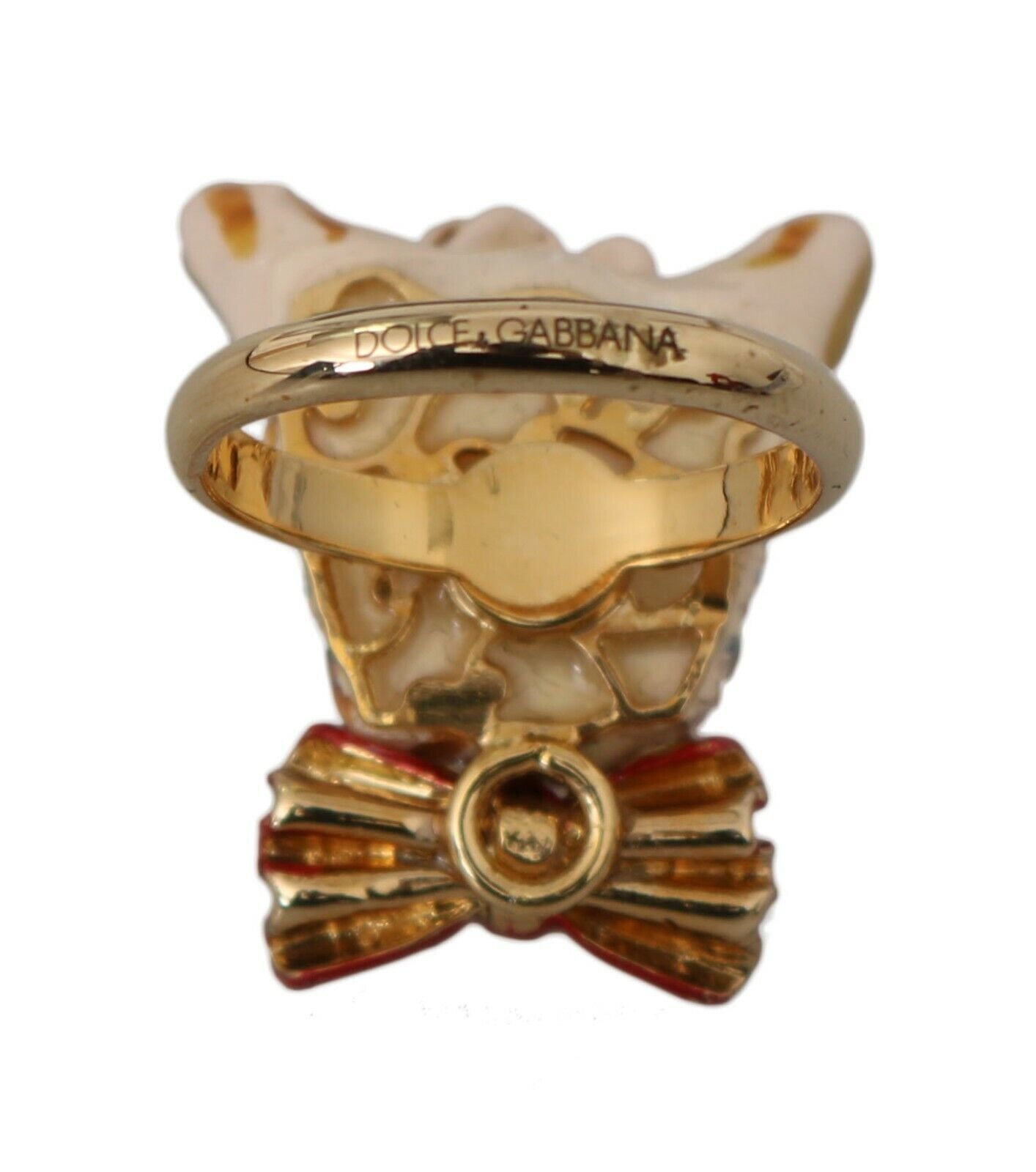 Anello da donna Dolce &amp; Gabbana con elegante ciondolo a forma di canino