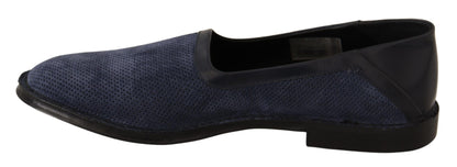 Dolce & Gabbana Elegant Perforated Leather Loafers