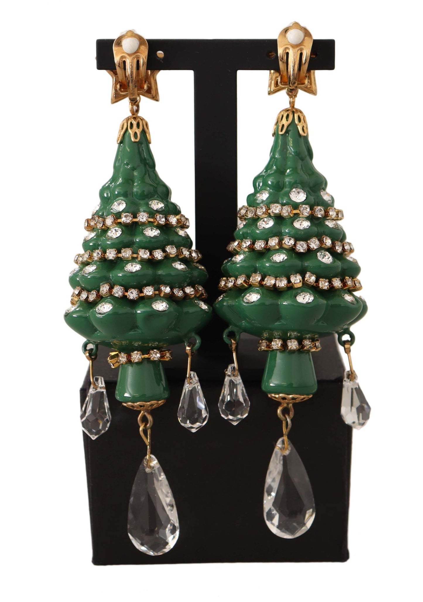 Серьги-клипсы Dolce &amp; Gabbana Enchanting Crystal Christmas Tree