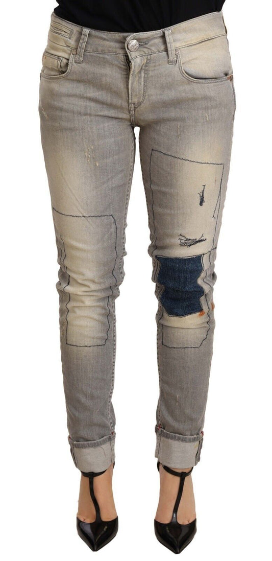 Jeans Acht Chic slim fit in denim lavaggio grigio