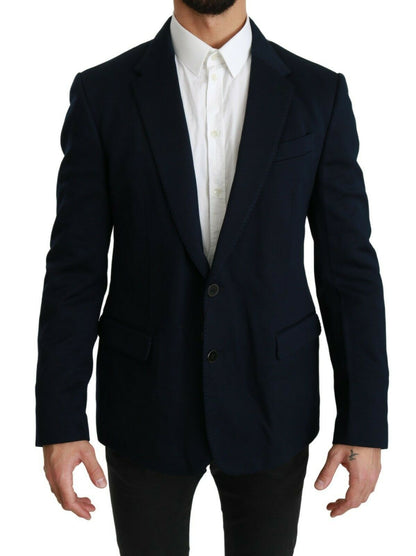 Blazer da uomo blu scuro elegante slim fit Dolce &amp; Gabbana