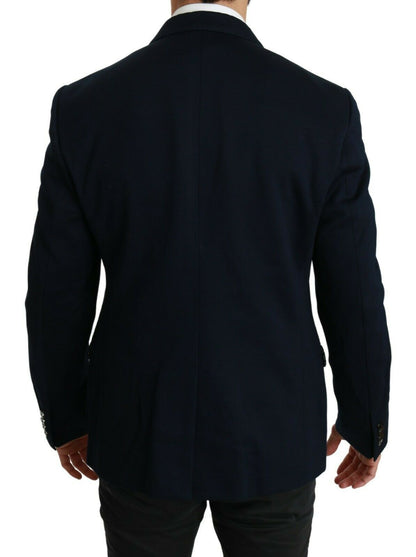 Blazer da uomo blu scuro elegante slim fit Dolce &amp; Gabbana