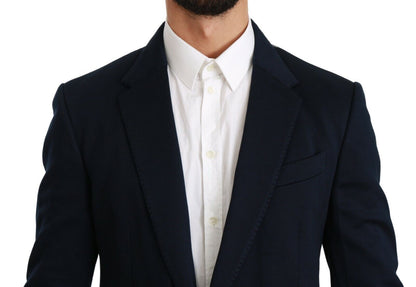 Blazer da uomo blu scuro elegante slim fit Dolce &amp; Gabbana