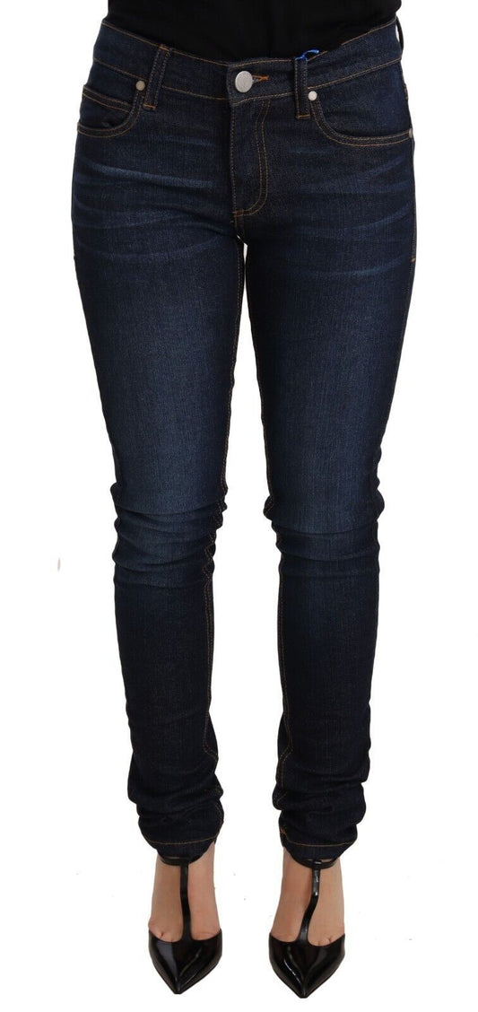 Versace Jeans Jeans eleganti skinny firmati a vita bassa