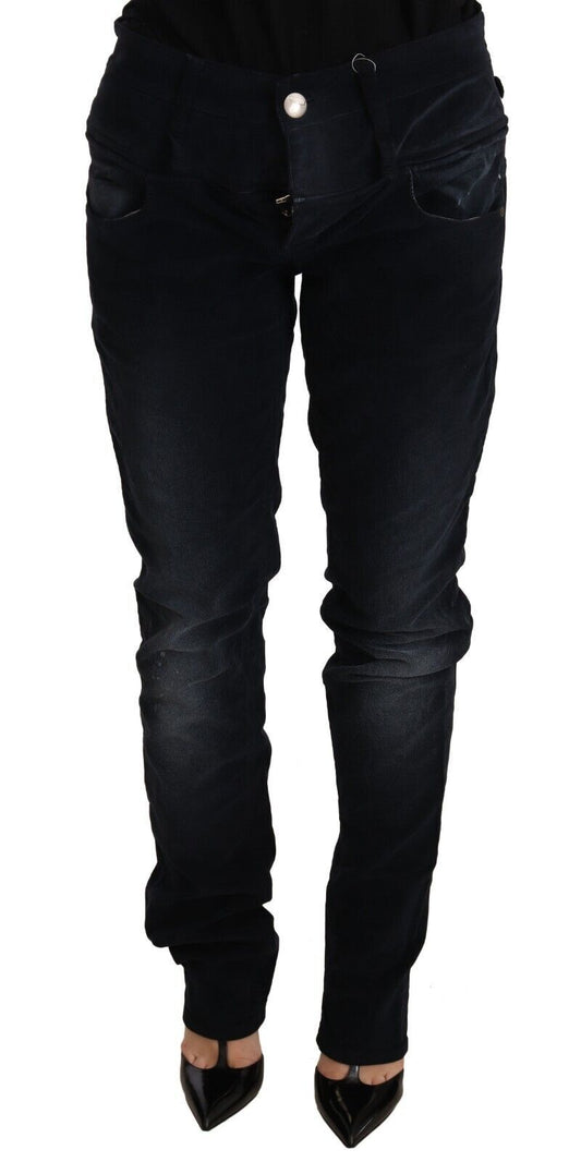 Acht Elegante denim slim fit blu scuro