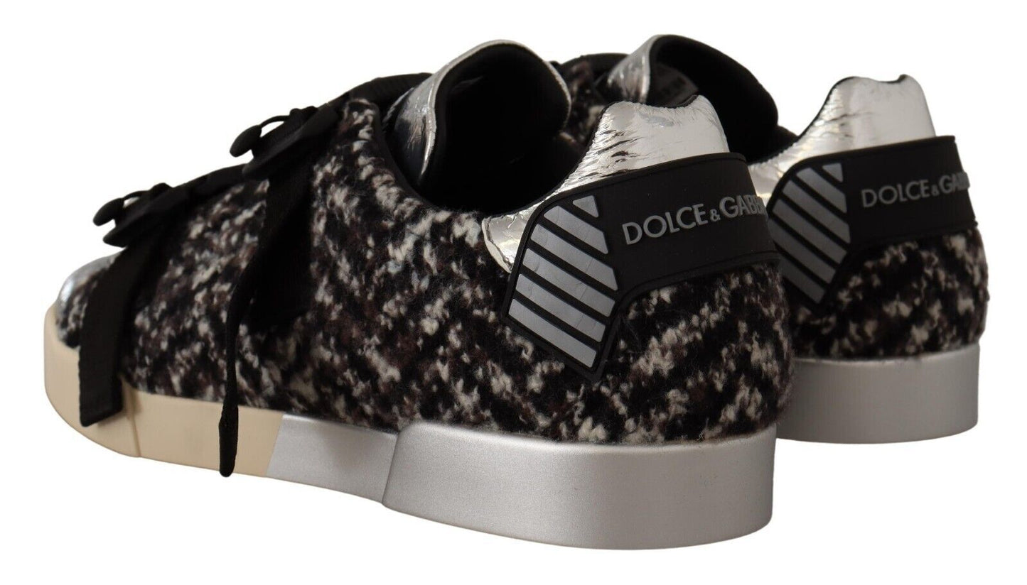 Dolce &amp; Gabbana Sneakers Eleganza Argento in Pelle