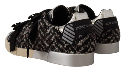 Dolce &amp; Gabbana Sneakers Eleganza Argento in Pelle