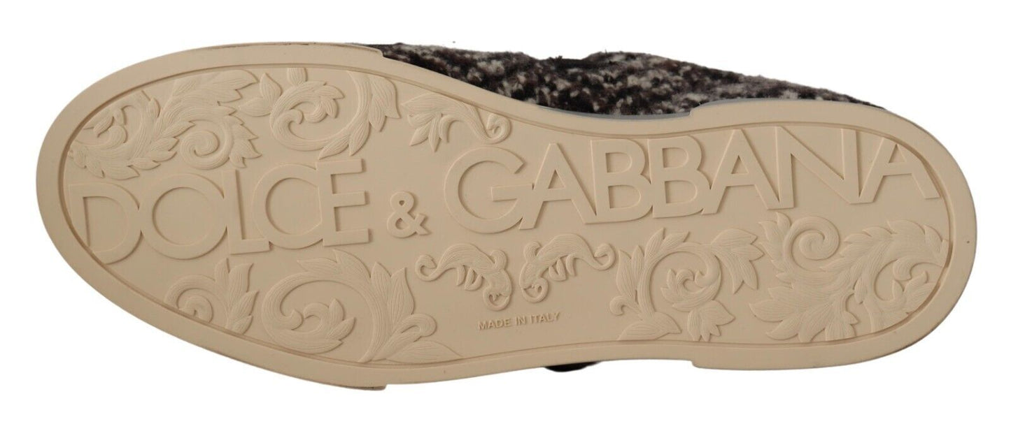 Dolce &amp; Gabbana Sneakers Eleganza Argento in Pelle